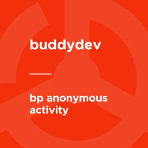 BuddyPress - Anonymous Activity