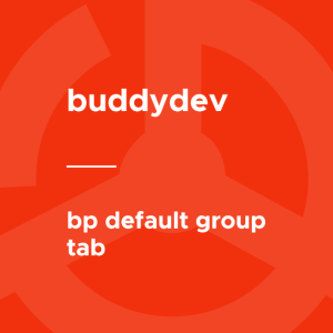 BuddyPress - Default Group Tab