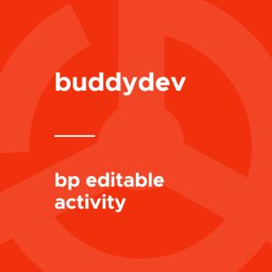 BuddyPress - Editable Activity