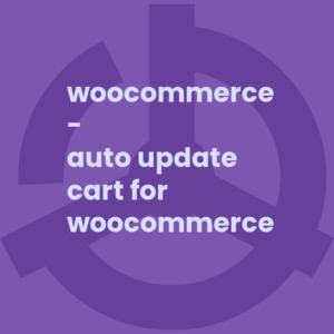 WooCommerce - Auto Update Cart for WooCommerce