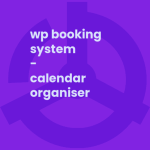 WP Booking System - Calendar Organiser