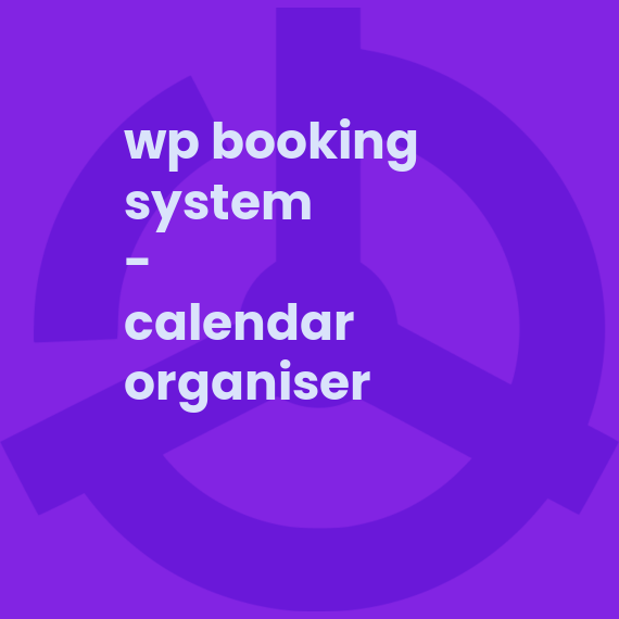 WP Booking System - Calendar Organiser
