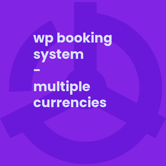 WP Booking System - Multiple Currencies