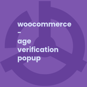 WooCommerce - Age Verification Popup