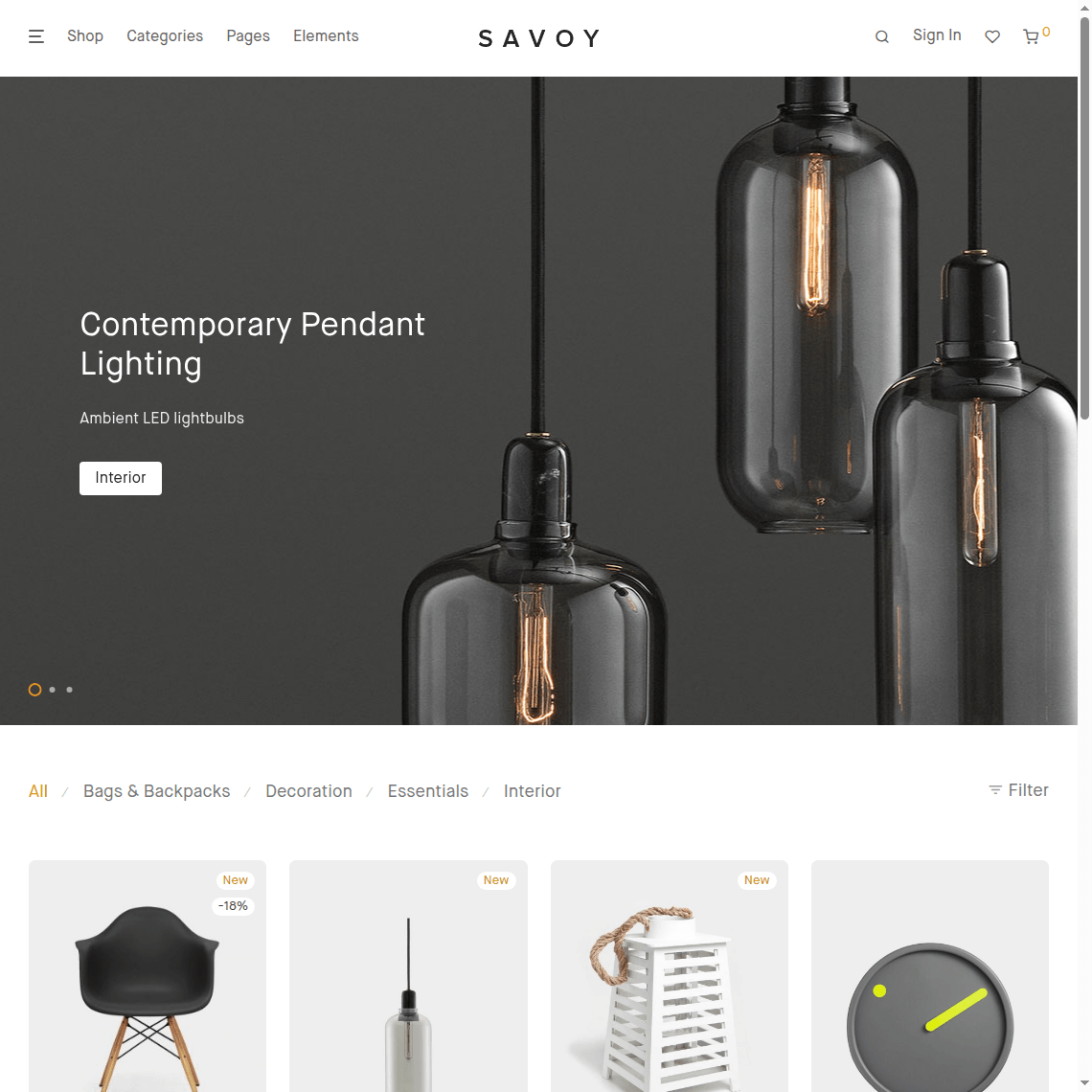 Savoy - Ecommerce WordPress Theme