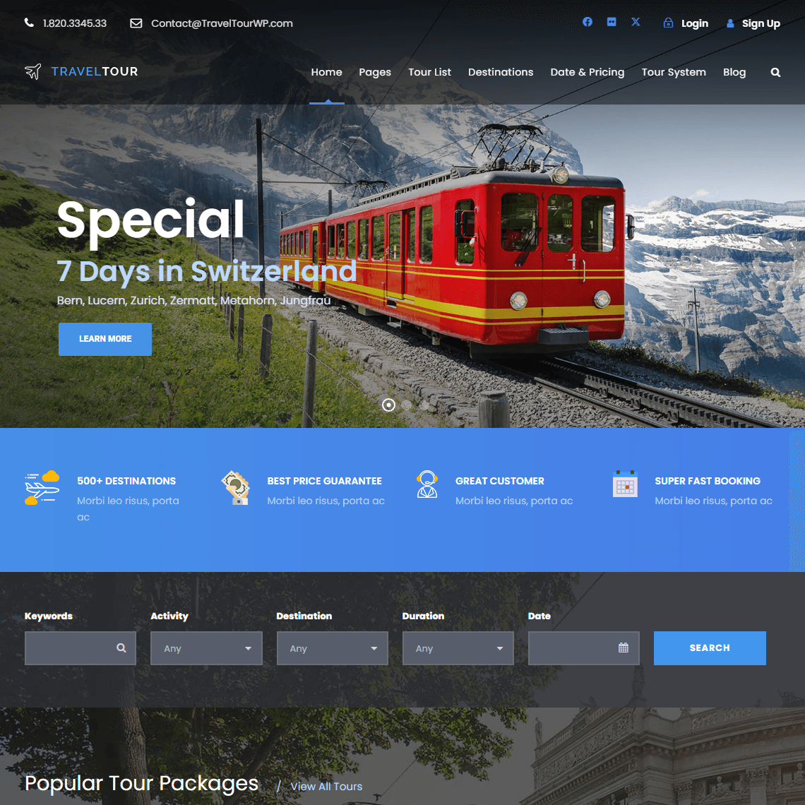 TravelTour - Multipurpose WordPress Theme