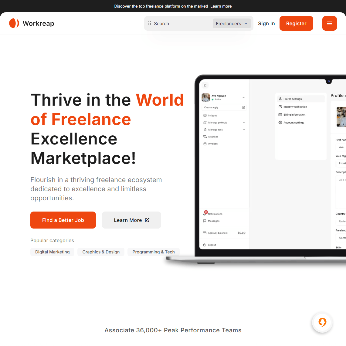 Workreap - Multipurpose WordPress Theme