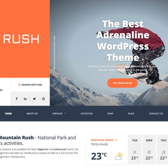 Adrenaline PT - Business WordPress Theme