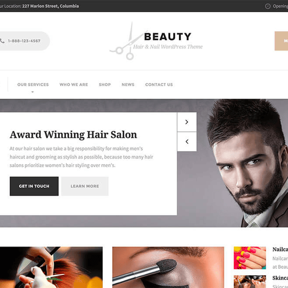 Beauty PT - Business WordPress Theme