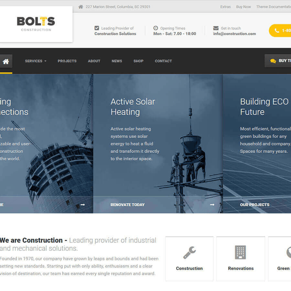 Bolts PT - Multipurpose WordPress Theme