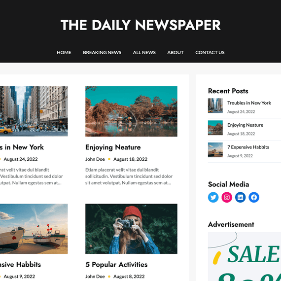 Newspaper Builder - Multipurpose WordPress Theme
