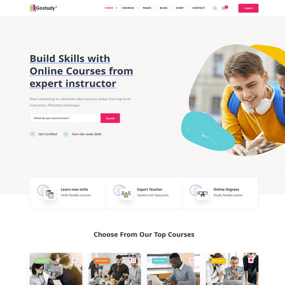 Gostudy - Education WordPress Theme