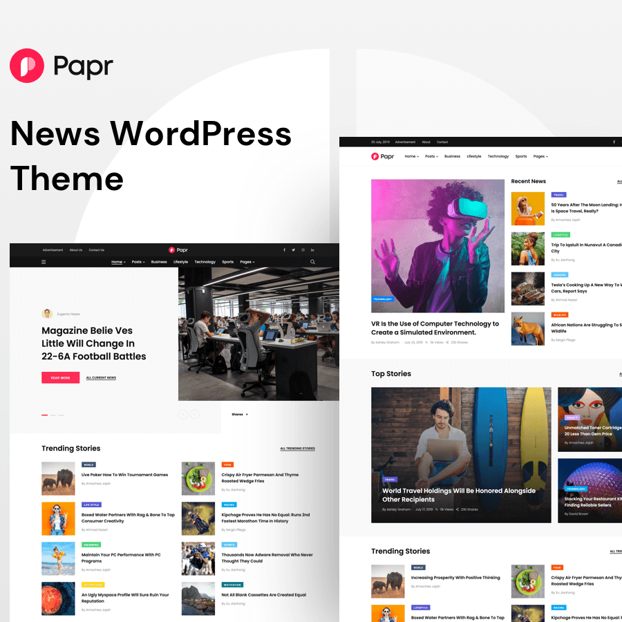 Papr - Newspaper News WordPress Theme