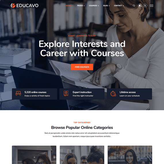 Educavo - Education WordPress Theme