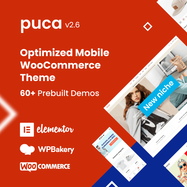 Puca - Optimized Mobile WooCommerce WordPress Theme