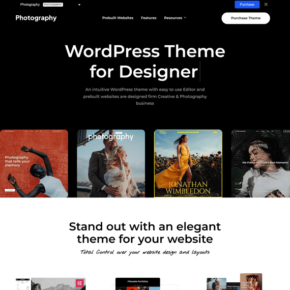 Photography WordPress Theme